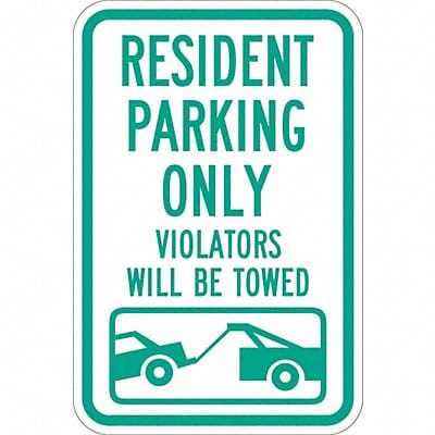 Resident Parking Sign 18 x 12