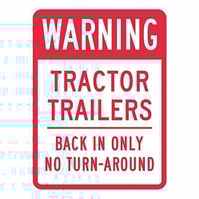 No Trucks Traffic Sign 18 x 12