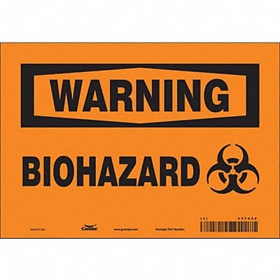 Safety Sign 7 inx10 in Vinyl