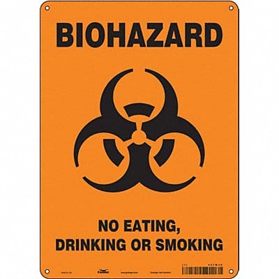 Safety Sign 14 inx10 in Polyethylene