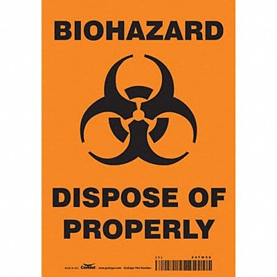 Safety Sign 10 inx7 in Vinyl