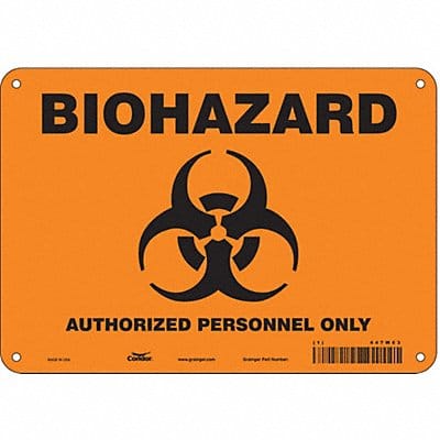 Safety Sign 7 inx10 in Polyethylene