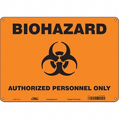 Safety Sign 10 inx14 in Polyethylene