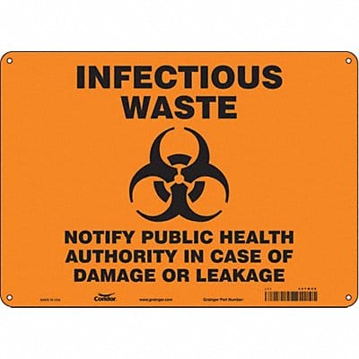 Safety Sign 10 in x 14 in Aluminum