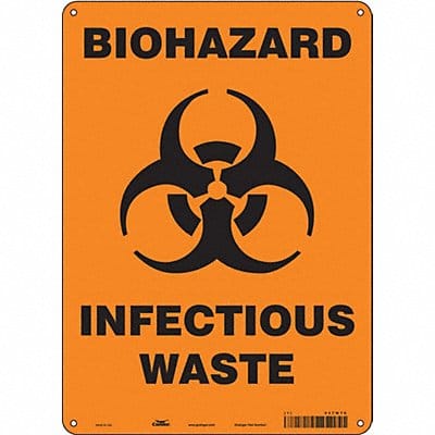 Safety Sign 14 inx10 in Polyethylene