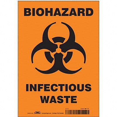 Safety Sign 10 inx7 in Vinyl