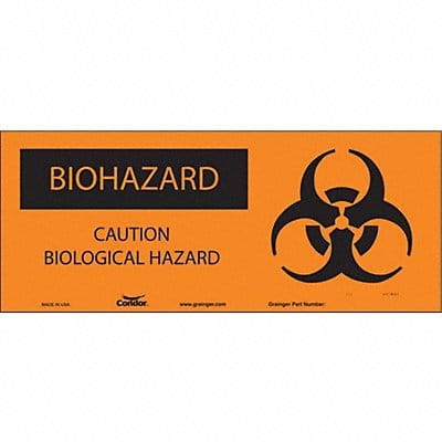 Safety Sign 7 in x 17 in Vinyl