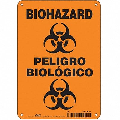 Safety Sign 10 inx7 in Polyethylene