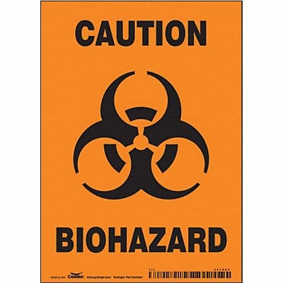 J8124 Safety Sign 7 inx5 in Vinyl