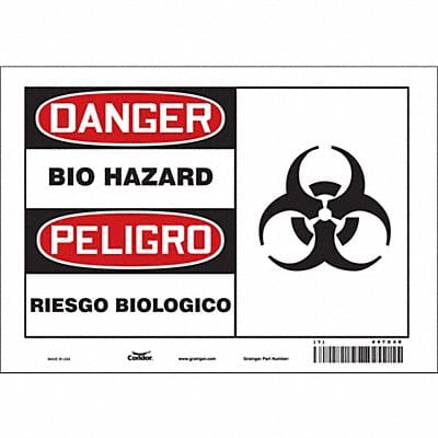 Safety Sign 7 inx10 in Vinyl