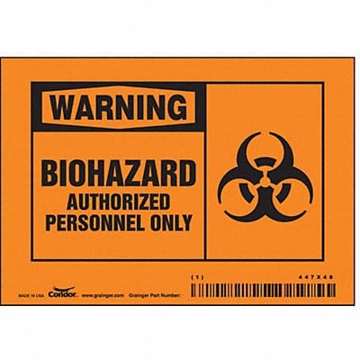 Safety Sign 3 1/2 inx5 in Vinyl
