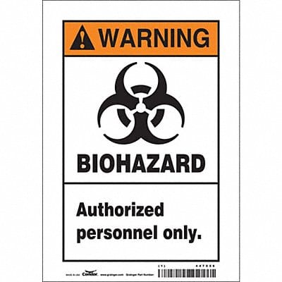 Safety Sign 10 inx7 in Vinyl