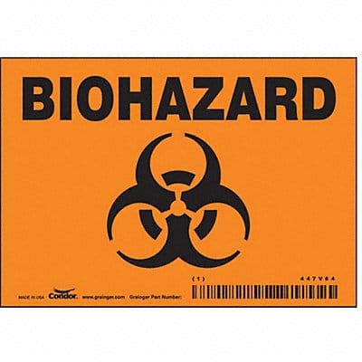 Safety Sign 3 1/2 inx5 in Vinyl PK5