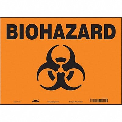 Safety Sign 10 inx14 in Vinyl