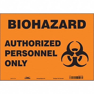 Safety Sign 10 inx14 in Vinyl