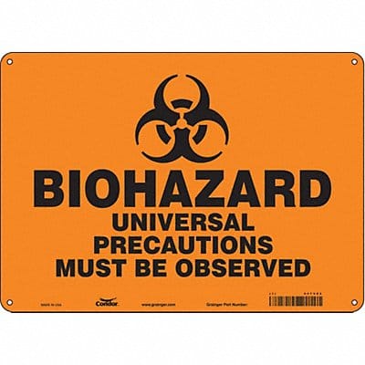 Safety Sign 10 inx14 in Aluminum