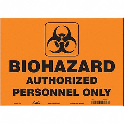 Safety Sign 10 inx14 in Vinyl