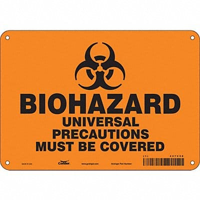 Safety Sign 7 inx10 in Polyethylene