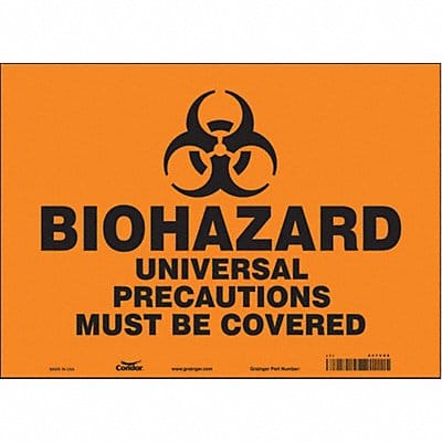 Safety Sign 10 in x 14 in Vinyl