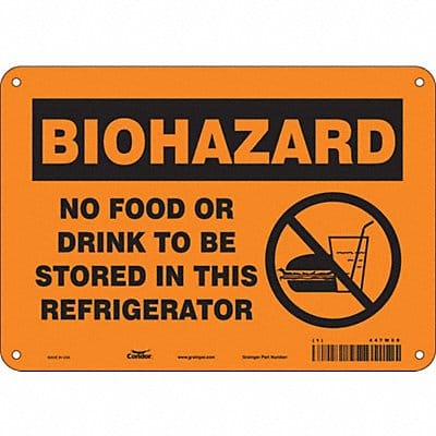 Safety Sign 7 in x 10 in Polyethylene