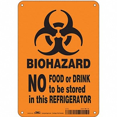 Safety Sign 10 in x 7 in Aluminum