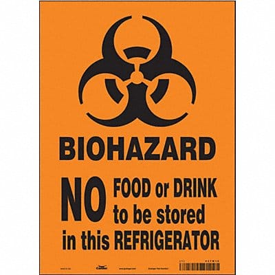 Safety Sign 14 in x 10 in Vinyl