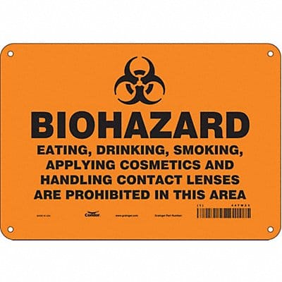 Safety Sign 7 in x 10 in Aluminum