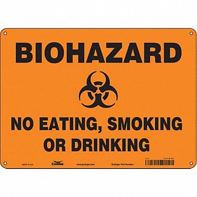 Safety Sign 10 in x 14 in Aluminum