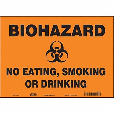 Safety Sign 10 in x 14 in Vinyl