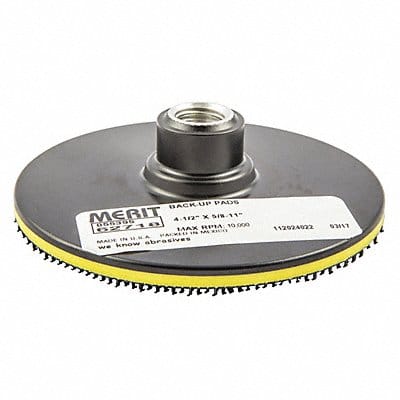 Hook/Loop Disc Backup Pad 4 1/2 in Dia