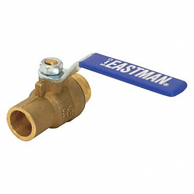 Ball Valve Inline Brass Body 1/2 Pipe