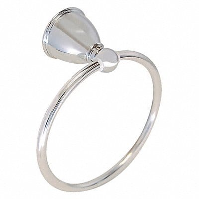 Towel Ring Metal Brushed Nickel 6 in w
