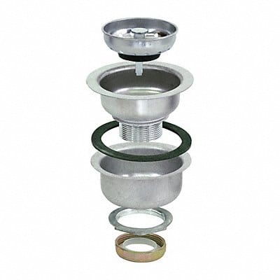 Sink Drain 4 1/2 in Dia SS