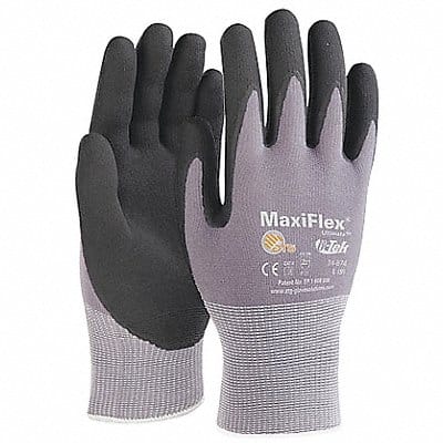 Coated Glove Nitrile M Blk/Gray