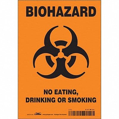 Safety Sign 10 in x 7 in Vinyl