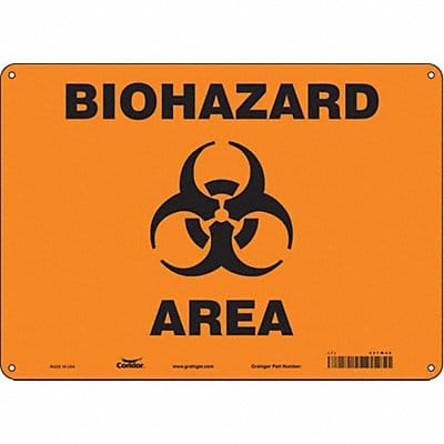 Safety Sign 10 inx14 in Polyethylene