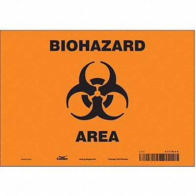Safety Sign 7 inx10 in Vinyl