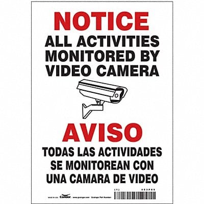 Safety Sign 10 in x 7 in Vinyl