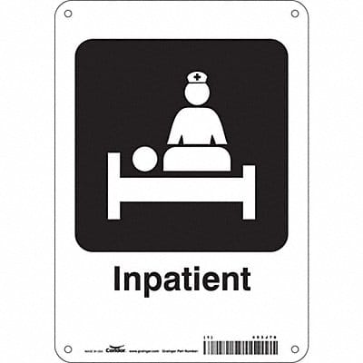 Safety Sign 10 in x 7 in Polyethylene