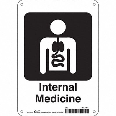 Safety Sign 10 in x 7 in Polyethylene