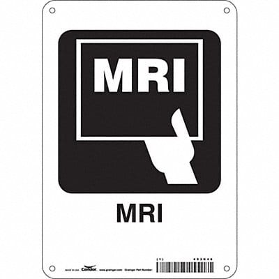 Safety Sign 10 in x 7 in Aluminum