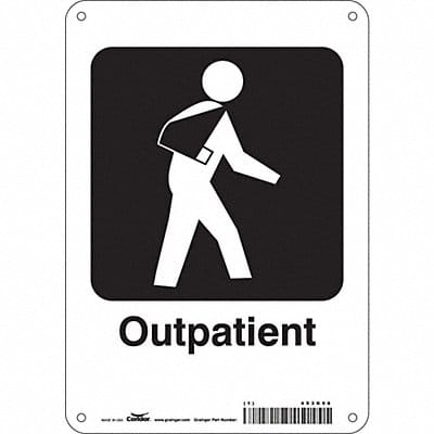 Safety Sign 10 in x 7 in Polyethylene Safety Sign 10 in x 7 in Polyethylene