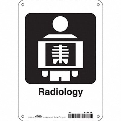 Safety Sign 10 in x 7 in Polyethylene