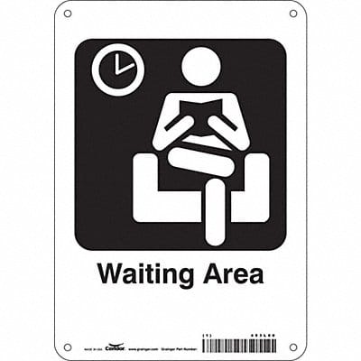 J9778 Safety Sign 10 in x 7 in Aluminum