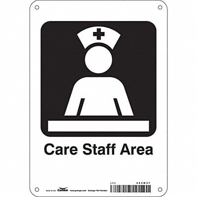 Safety Sign 10 in x 7 in Aluminum