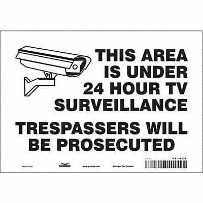 Safety Sign 7 in x 10 in Vinyl