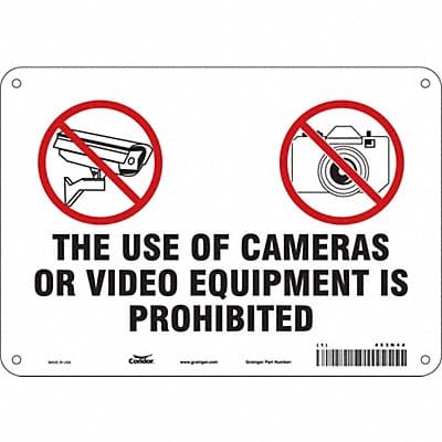 Safety Sign 7 in x 10 in Aluminum