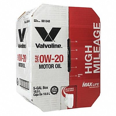 Motor Oil 5 gal Sz 0W-20 SAE Grade Box Motor Oil 5 gal Sz 0W-20 SAE Grade Box