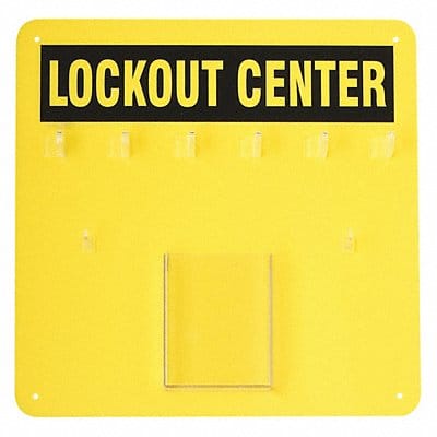 Padlock Station Black/Yellow 14 H