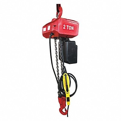 Chain Hoist 4000 lb Load 10 ft Lift
